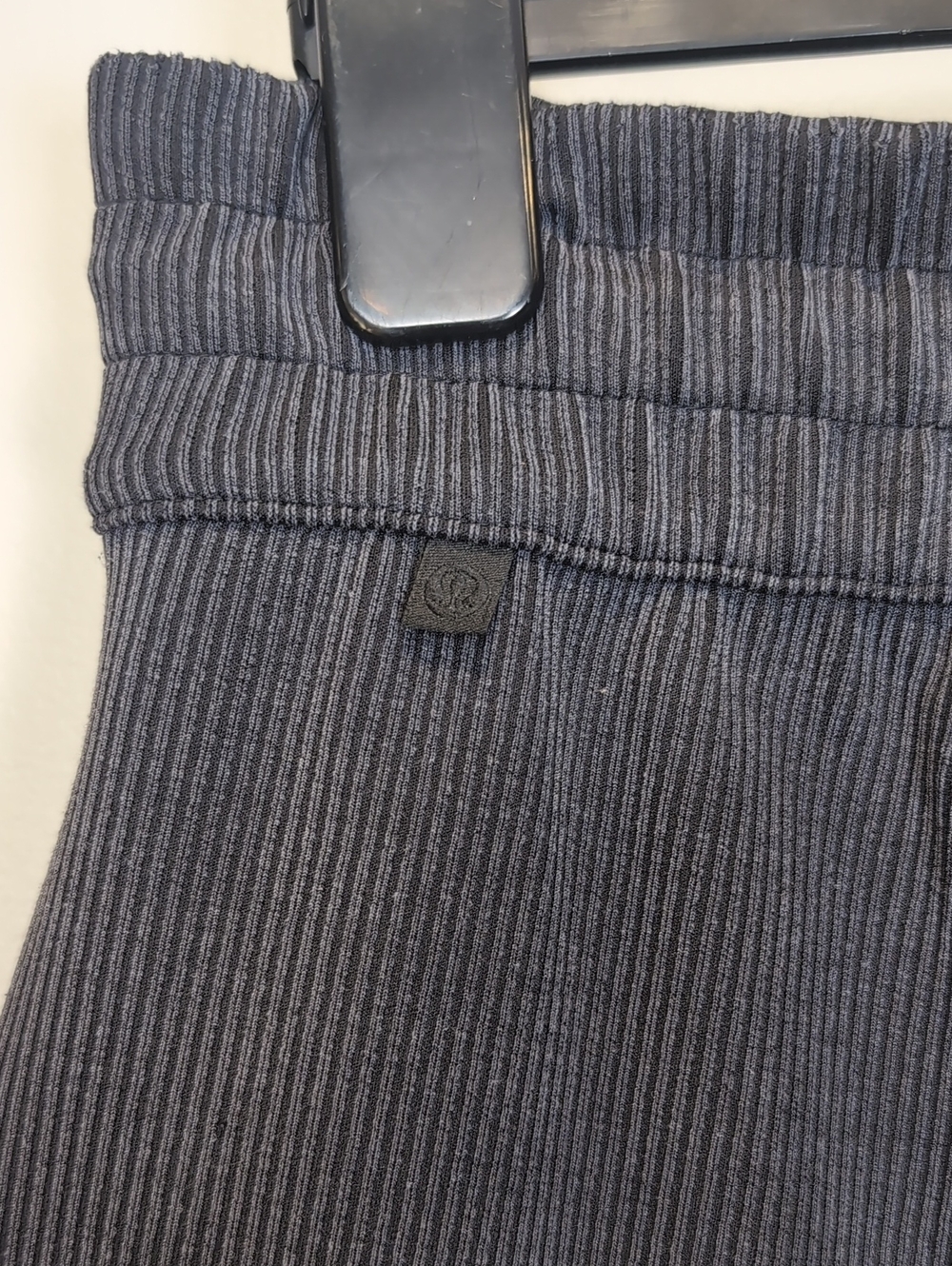Lululemon Ribbed Softstreme High Rise Pants Grey Wide Leg Womens Size Large - Picture 15 of 16